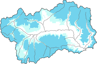 Neige fraîche dans les dernières 72h + données Modello 1 AINEVA (MOD1)
