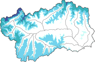 Neige fraîche dans les dernières 72h + données Modello 1 AINEVA (MOD1)