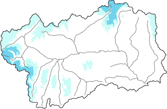 Neige fraîche dans les dernières 24h + données Modello 1 AINEVA (MOD1)
