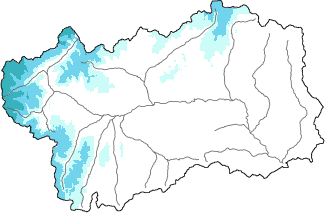 Neige fraîche dans les dernières 24h + données Modello 1 AINEVA (MOD1)