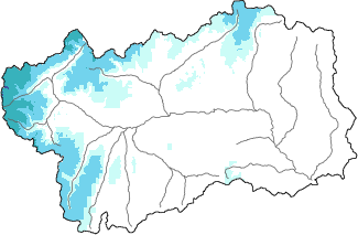 New snow in the last 72h + Modello 1 AINEVA (MOD1) data