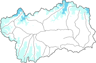 New snow in the last 24h + Modello 1 AINEVA (MOD1) data