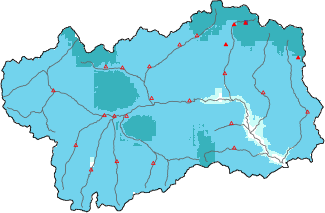 New snow in the last 24h + Modello 1 AINEVA (MOD1) data