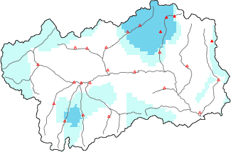 Neve fresca nelle ultime 24h + dati Modello 1 AINEVA (MOD1)