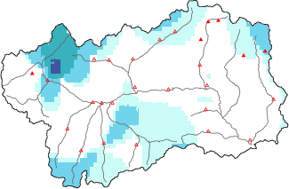 Neve fresca nelle ultime 24h + dati Modello 1 AINEVA (MOD1)