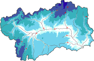 Neige fraîche dans les dernières 24h + données Modello 1 AINEVA (MOD1)