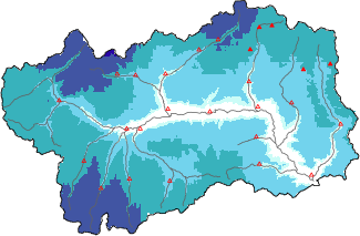 Neige fraîche dans les dernières 72h + données Modello 1 AINEVA (MOD1)