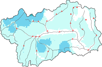 Neige fraîche dans les dernières 24h + données Modello 1 AINEVA (MOD1)