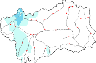 New snow in the last 24h + Modello 1 AINEVA (MOD1) data