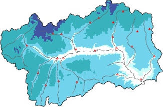 Neige fraîche dans les dernières 72h + données Modello 1 AINEVA (MOD1)