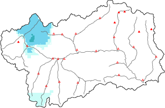 New snow in the last 24h + Modello 1 AINEVA (MOD1) data