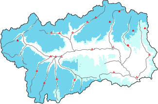 Neige fraîche dans les dernières 24h + données Modello 1 AINEVA (MOD1)