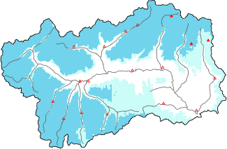 New snow in the last 72h + Modello 1 AINEVA (MOD1) data