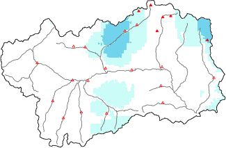 New snow in the last 24h + Modello 1 AINEVA (MOD1) data