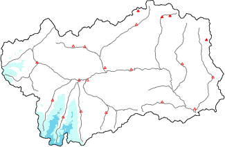 Neige fraîche dans les dernières 24h + données Modello 1 AINEVA (MOD1)