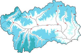 New snow in the last 72h + Modello 1 AINEVA (MOD1) data