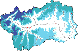 Neige fraîche dans les dernières 72h + données Modello 1 AINEVA (MOD1)