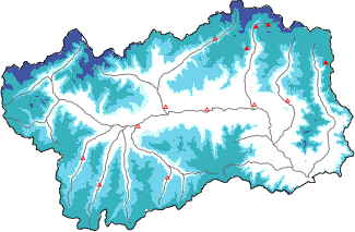 New snow in the last 72h + Modello 1 AINEVA (MOD1) data