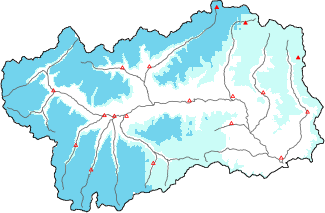 Neige fraîche dans les dernières 24h + données Modello 1 AINEVA (MOD1)