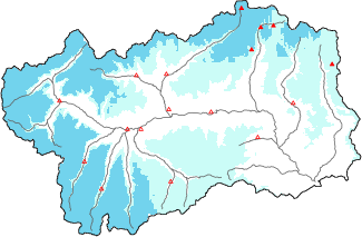 Neige fraîche dans les dernières 24h + données Modello 1 AINEVA (MOD1)