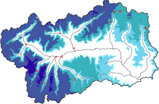 New snow in the last 72h + Modello 1 AINEVA (MOD1) data