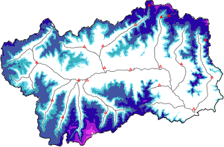 Neve fresca nelle ultime 24h + dati Modello 1 AINEVA (MOD1)