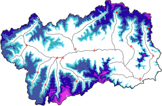 Neve fresca nelle ultime 72h + dati Modello 1 AINEVA (MOD1)