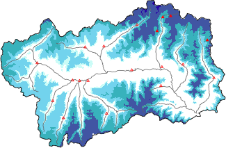 Neige fraîche dans les dernières 24h + données Modello 1 AINEVA (MOD1)