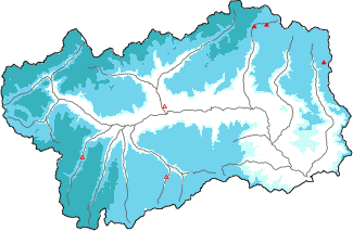 New snow in the last 24h + Modello 1 AINEVA (MOD1) data