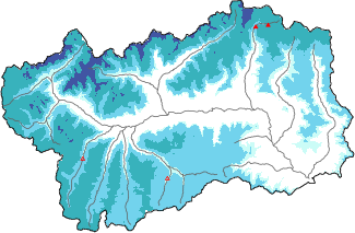 New snow in the last 24h + Modello 1 AINEVA (MOD1) data