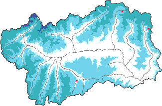 New snow in the last 72h + Modello 1 AINEVA (MOD1) data