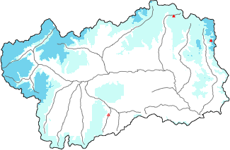 Neve fresca nelle ultime 24h + dati Modello 1 AINEVA (MOD1)