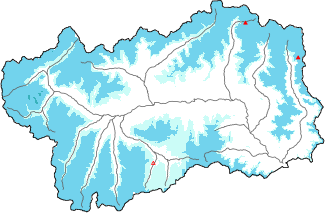 Neige fraîche dans les dernières 72h + données Modello 1 AINEVA (MOD1)