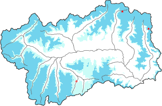 New snow in the last 72h + Modello 1 AINEVA (MOD1) data