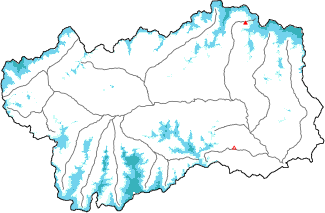 Neige fraîche dans les dernières 24h + données Modello 1 AINEVA (MOD1)