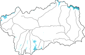 New snow in the last 72h + Modello 1 AINEVA (MOD1) data
