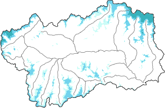 New snow in the last 24h + Modello 1 AINEVA (MOD1) data