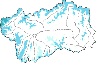 New snow in the last 24h + Modello 1 AINEVA (MOD1) data