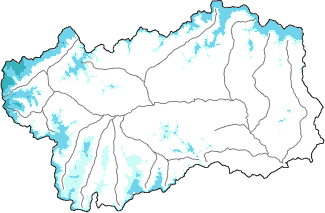 New snow in the last 72h + Modello 1 AINEVA (MOD1) data