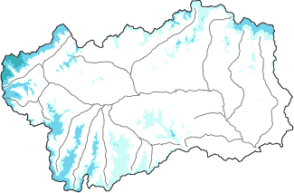 New snow in the last 24h + Modello 1 AINEVA (MOD1) data
