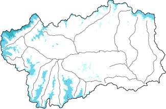 New snow in the last 24h + Modello 1 AINEVA (MOD1) data