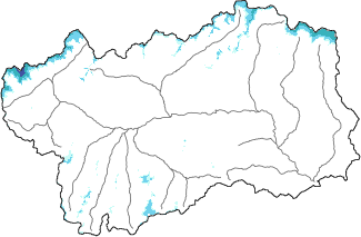 New snow in the last 72h + Modello 1 AINEVA (MOD1) data
