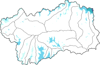 New snow in the last 24h + Modello 1 AINEVA (MOD1) data