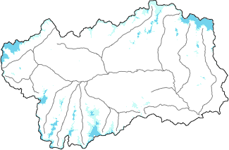 New snow in the last 24h + Modello 1 AINEVA (MOD1) data