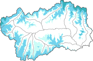 Neve fresca nelle ultime 24h + dati Modello 1 AINEVA (MOD1)