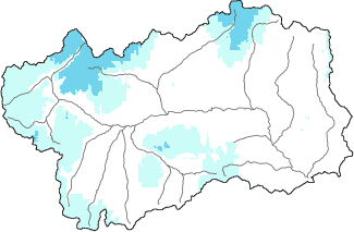 Neve fresca nelle ultime 24h + dati Modello 1 AINEVA (MOD1)