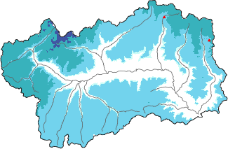 Neige fra&icirc;che dans les derni&egrave;res 24h + donn&eacute;es Modello 1 AINEVA (MOD1)
