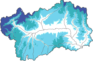 Neige fra&icirc;che dans les derni&egrave;res 72h + donn&eacute;es Modello 1 AINEVA (MOD1)