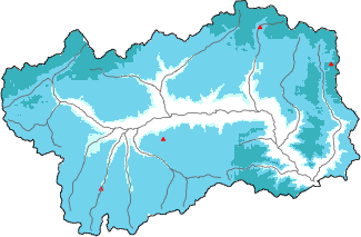 New snow in the last 24h + Modello 1 AINEVA (MOD1) data