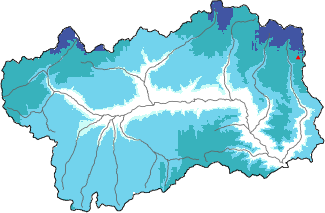 New snow in the last 72h + Modello 1 AINEVA (MOD1) data